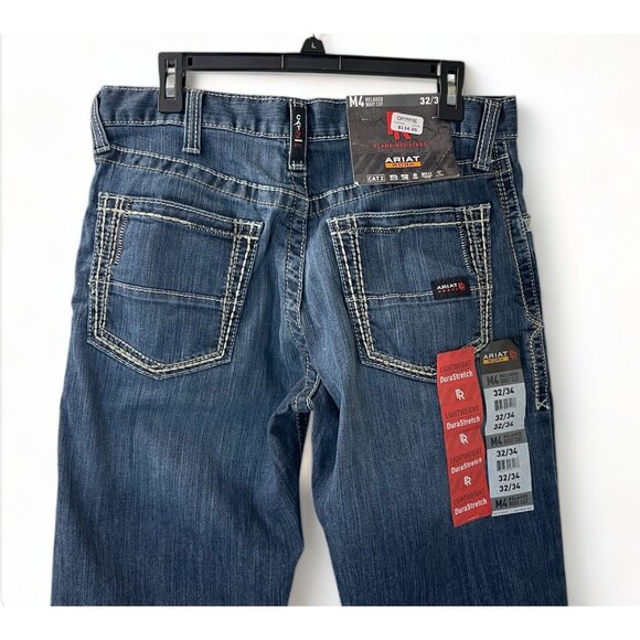 ARIAT Men's Flame Resistant M4 Low Rise Boot Cut Jean, Style 10023467, 32x34 New - Picture 10 of 15